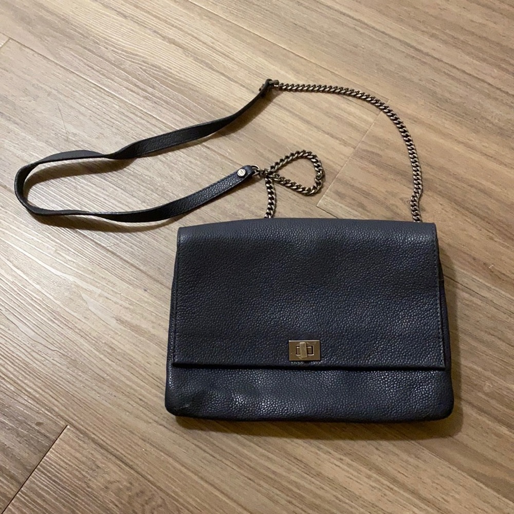 Genuine Leather Navy Bag